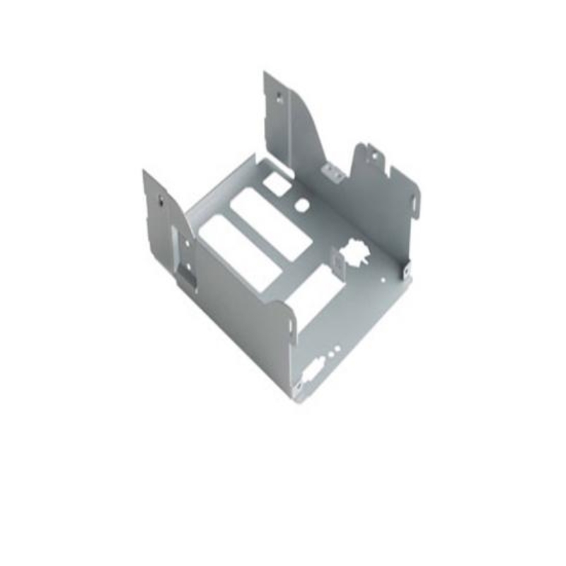 Finished sheet metal panel with precision laser cutting and bending for industrial equipment