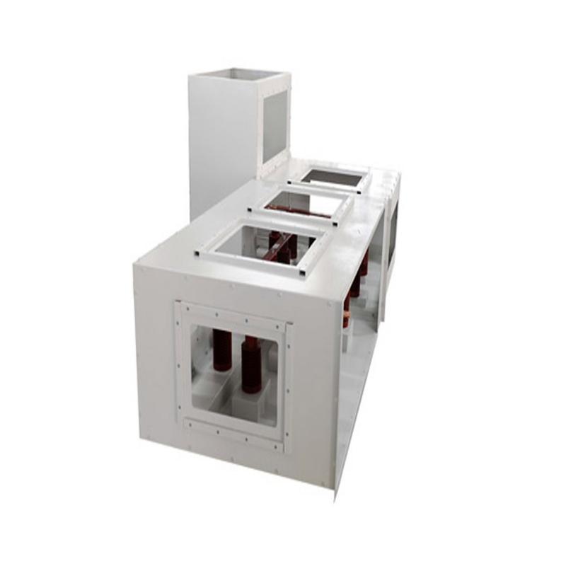 Finished busbar bridge with copper conductor connection