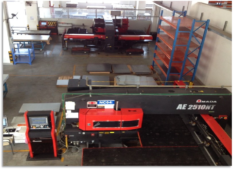 Bridgehead metal enclosure finished product for power cabinet